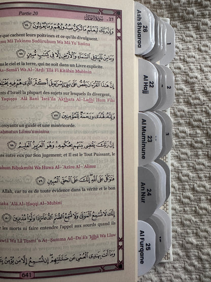 Coran Blanc Premium. 114 onglets.