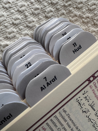 Coran Blanc Premium. 114 onglets.