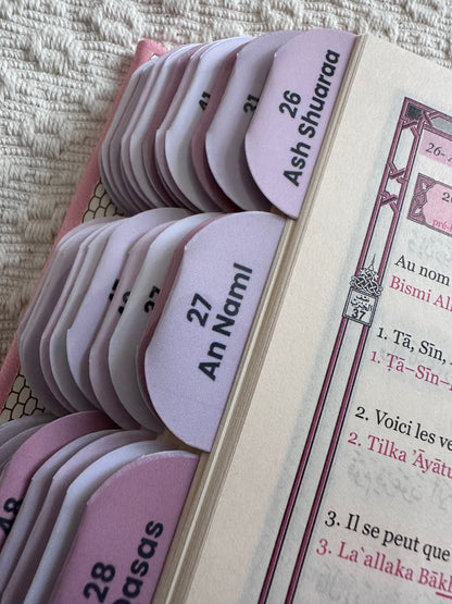 114 Onglets Sourates • Premium plastifiés