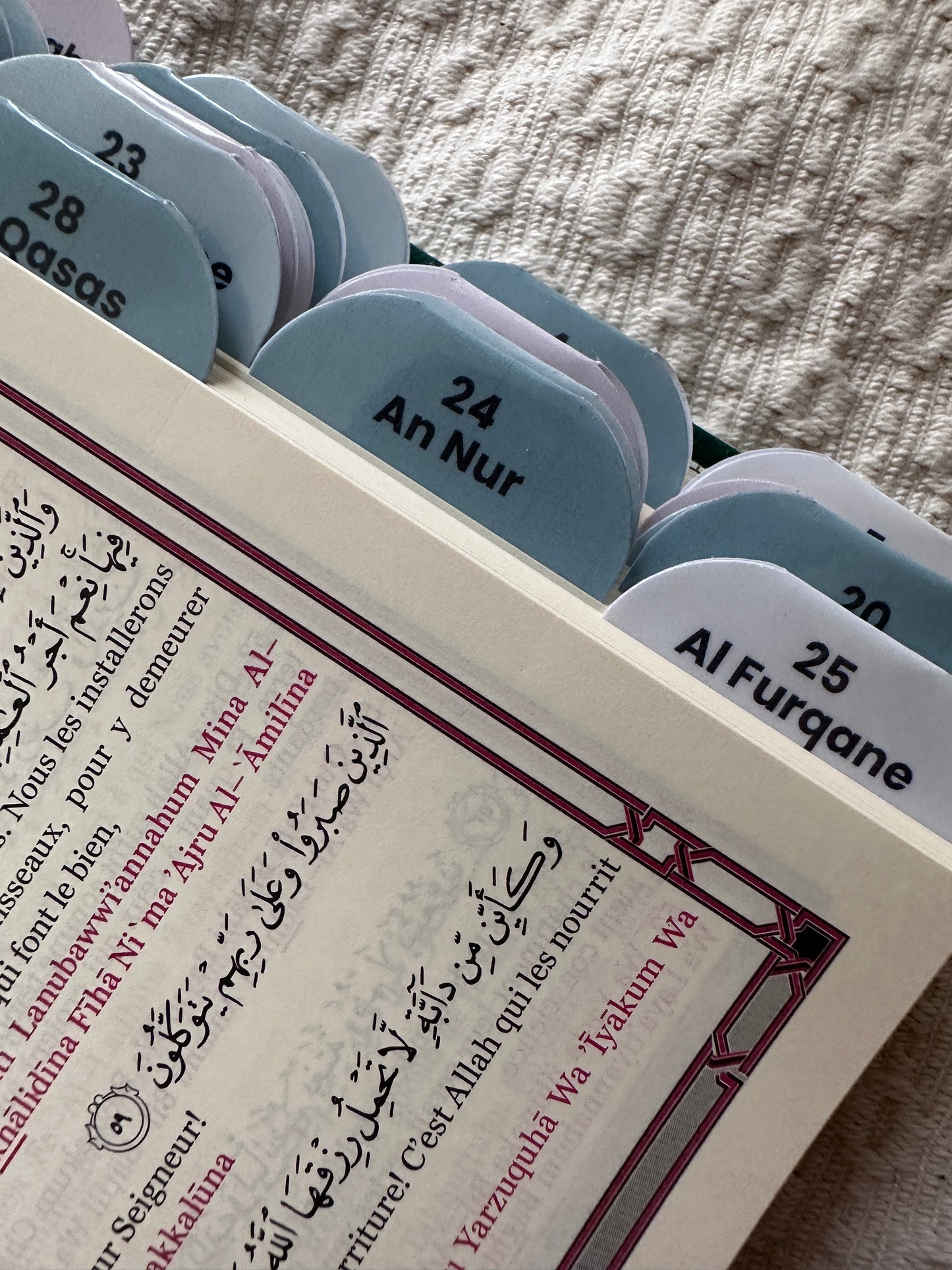 Coran Vert Premium. 114 onglets.