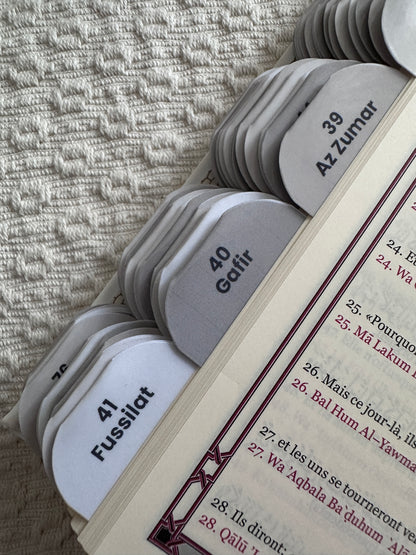 Coran Blanc Premium. 114 onglets.