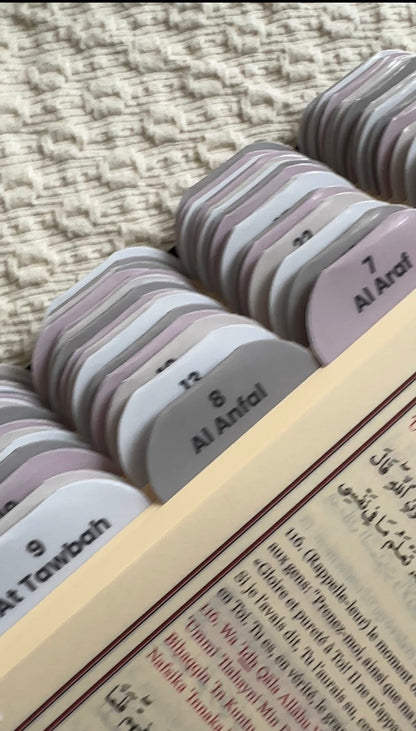 Coran Blanc Premium. 114 onglets.