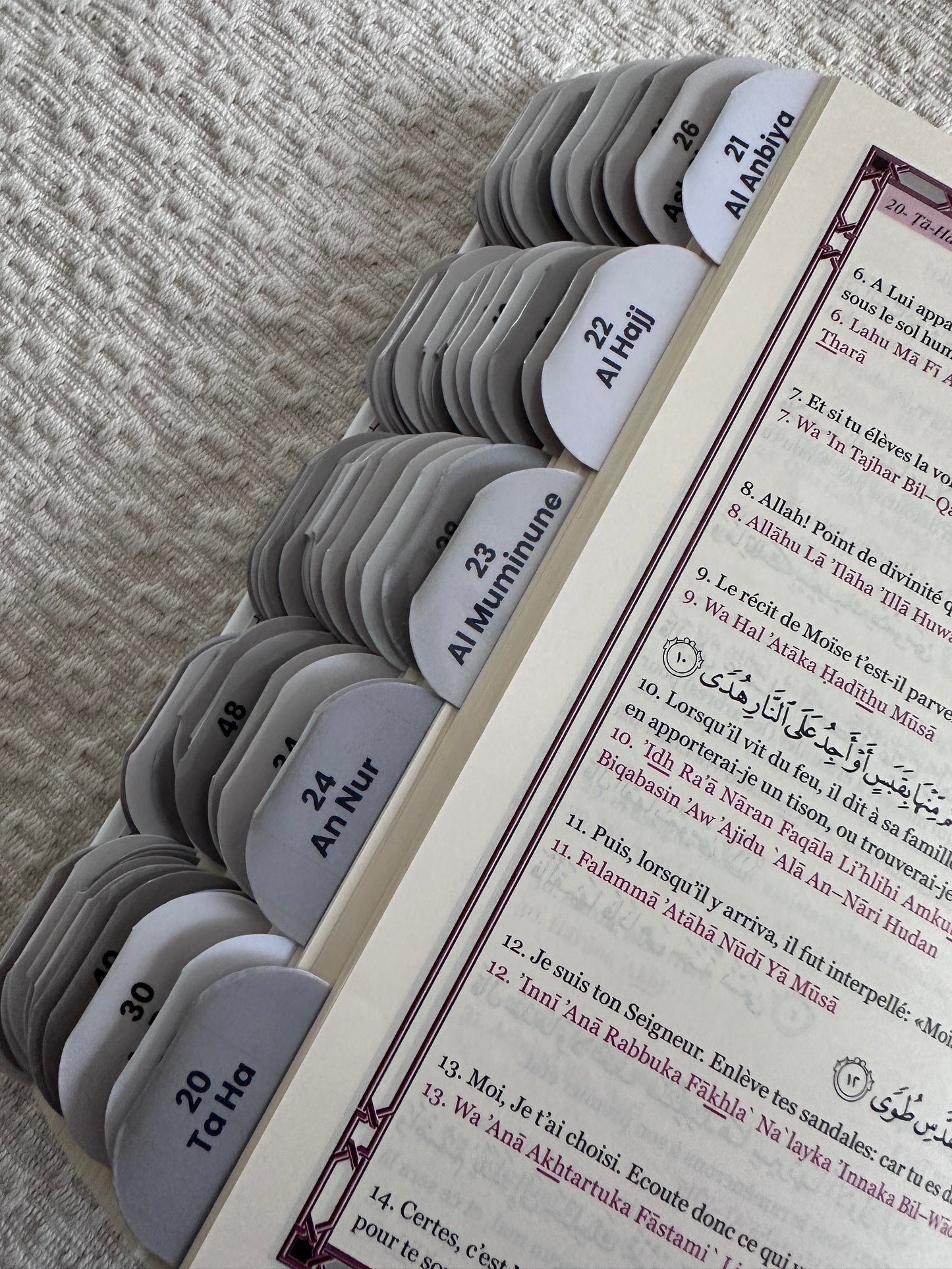 114 Onglets Sourates • Premium plastifiés