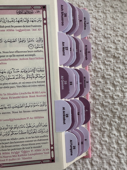 Coran Rose Premium. 114 onglets.