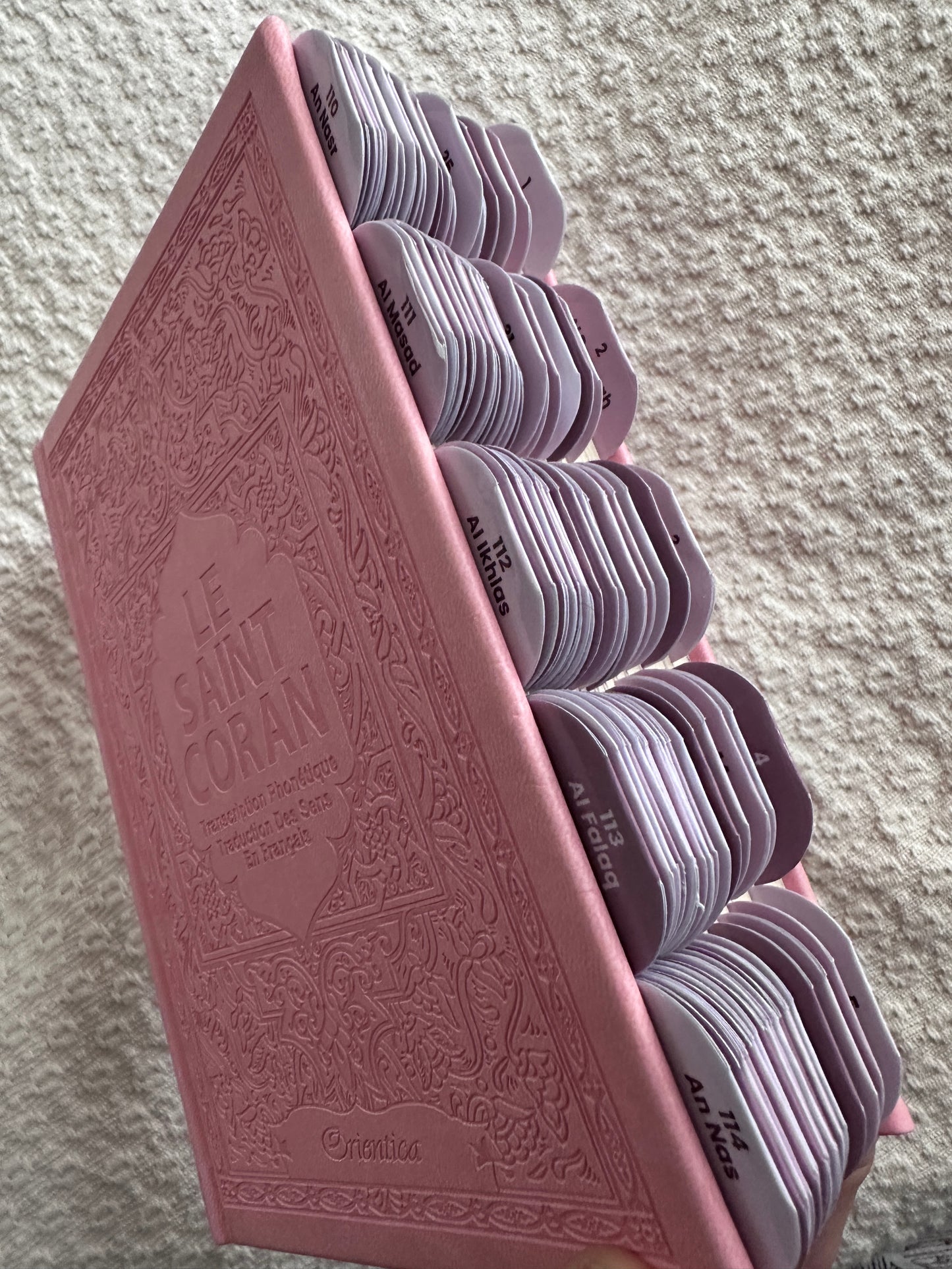 Coran Rose Premium. 114 onglets.